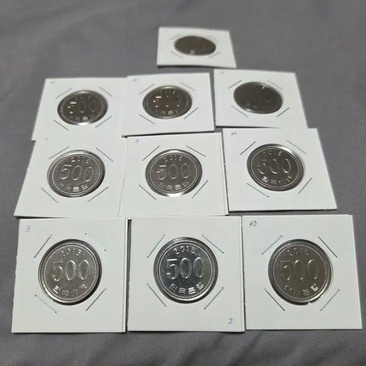[BUNJANG] 2015 500 Won Coin Bundle (10 Coins, Near Mint Condition) / 2015년 500원 동전 10개 극미급