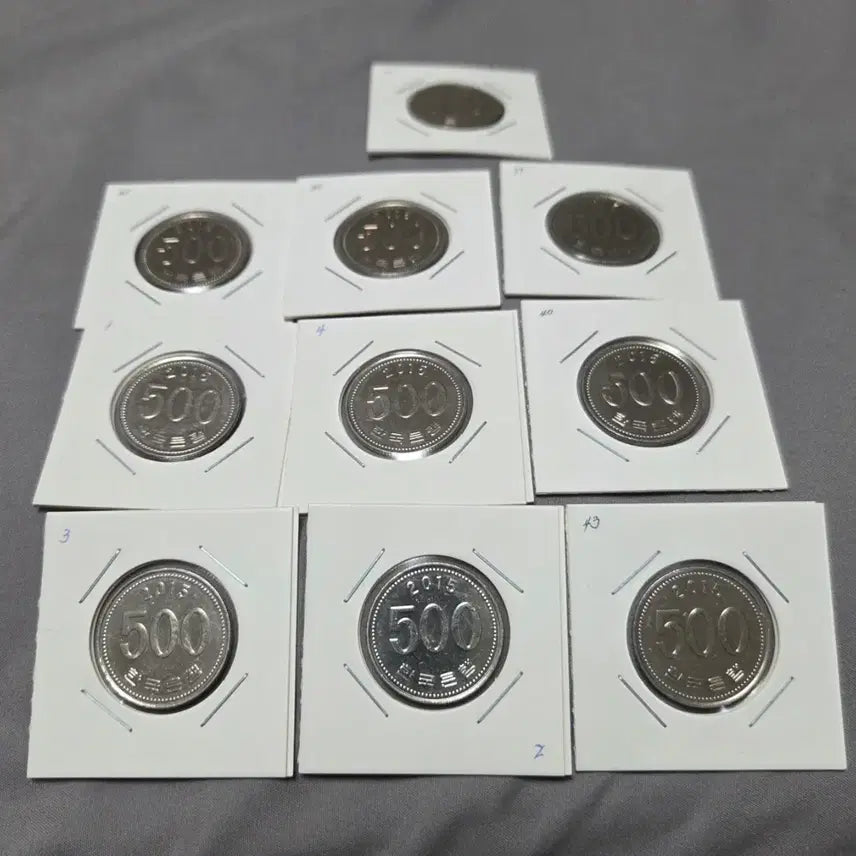 [BUNJANG] 2015 500 KRW Coin Bundle (10 pcs) / 2015년 500원 동전 10개 일괄