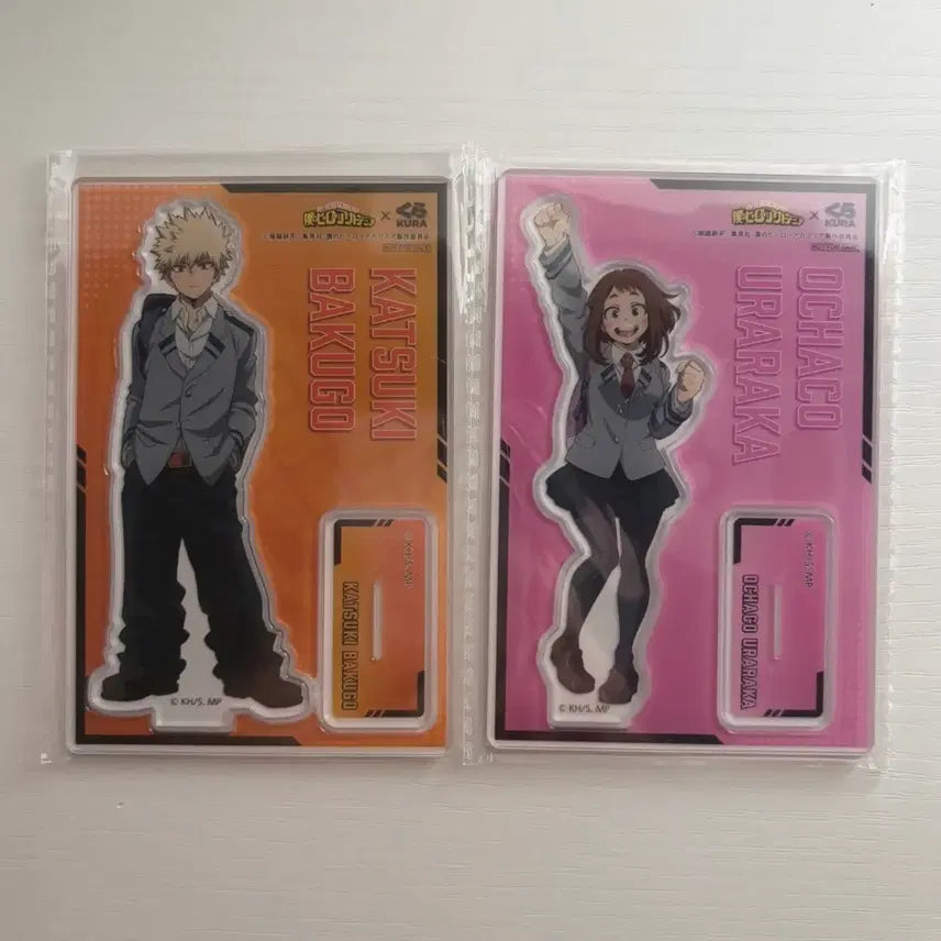 [BUNJANG] My Hero Academia KuraSushi Acrylic Standee Bundle Set Bakugo Uraraka / [나의 히어로 아카데미아] 쿠라스시 아크릴 바쿠고 우라라카 일괄