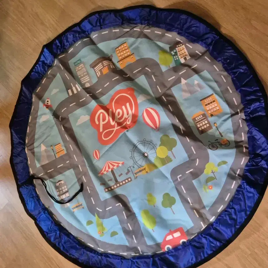 [BUNJANG] LEGO Compatible Toy Storage Mat Bag - Blue/Pink Set / 레고 장난감 정리함 겸 놀이매트 블루/핑크팝니다