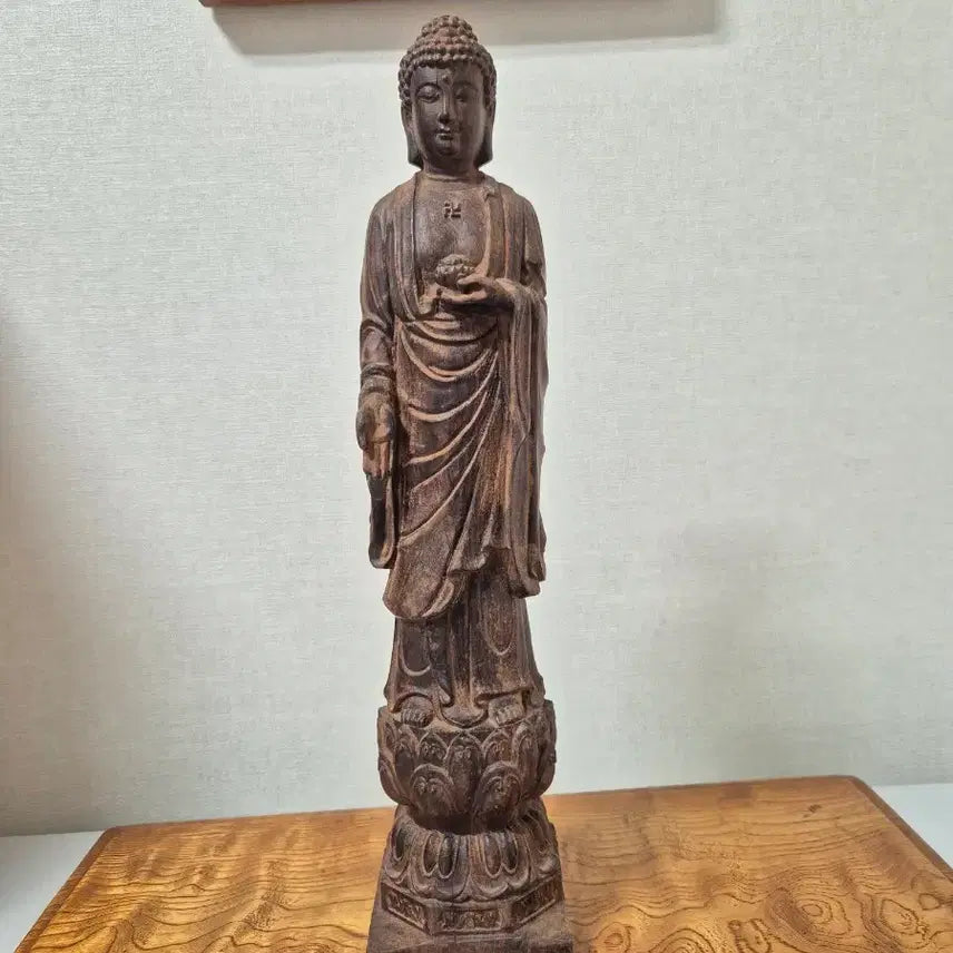 [BUNJANG] Wooden Buddha Statue / 목불상