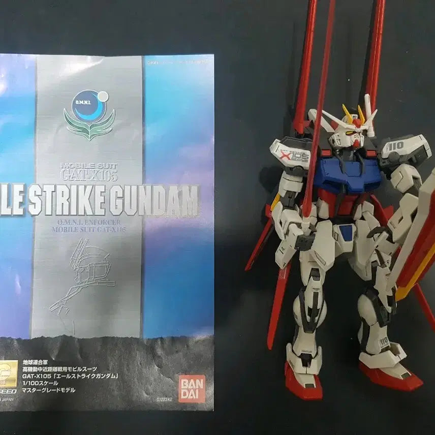 [BUNJANG] Bandai MG Aile Strike Gundam / mg 에일 스트라이크 건담 가조립 팝니다