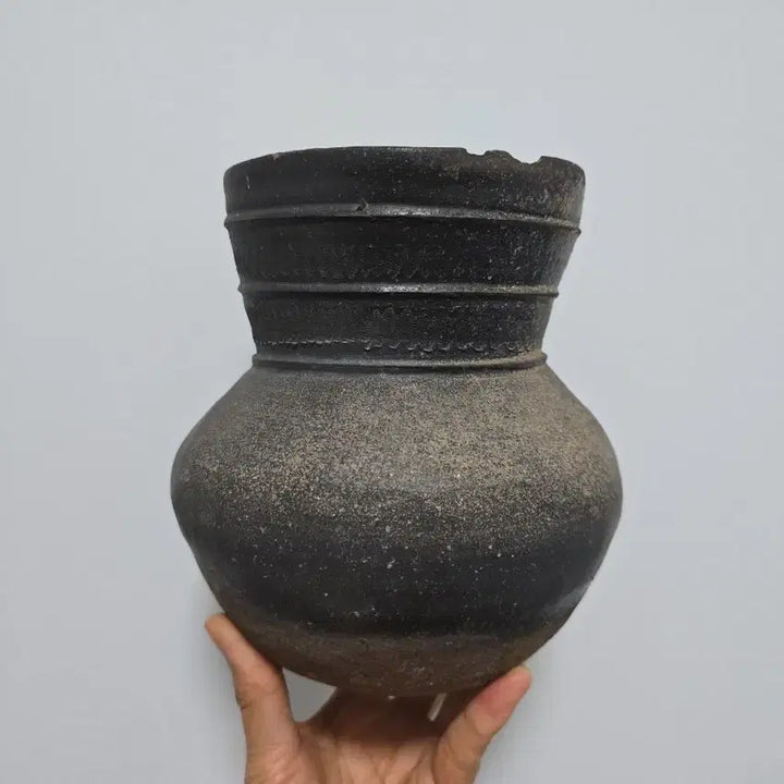 [BUNJANG] Genuine Three Kingdoms Period Pottery Long-Handled Jar Antique / 진품 삼국시대 토기 장경호 골동품
