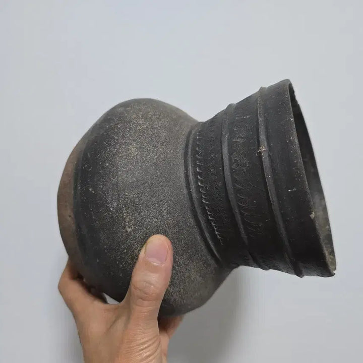 [BUNJANG] Genuine Three Kingdoms Period Pottery Long-Handled Jar Antique / 진품 삼국시대 토기 장경호 골동품