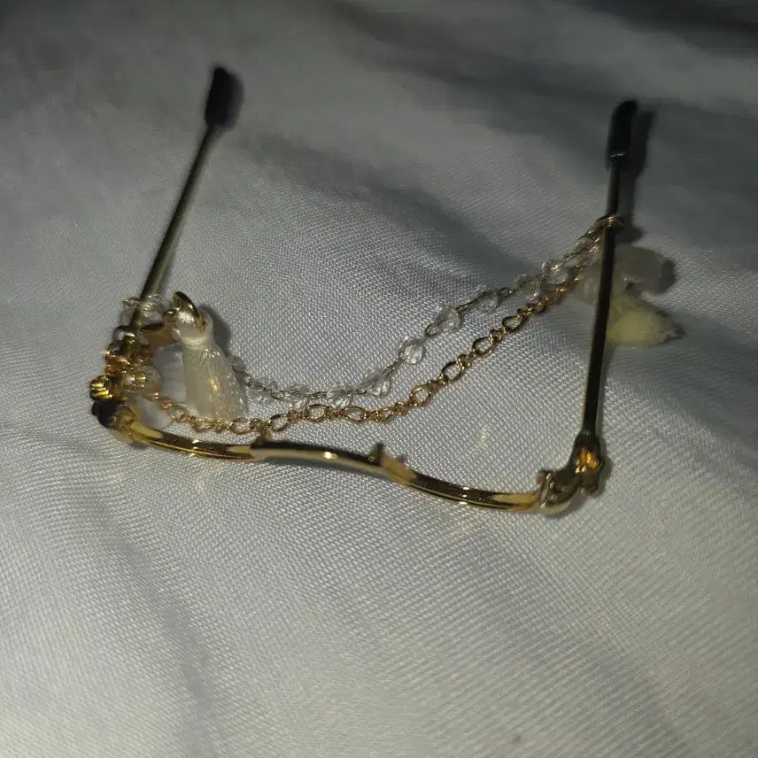 [BUNJANG] 10cm May Lily Garden Doll Gold Rimmed Glasses / 10cm 메이릴리가든 솜인형 안경 금테