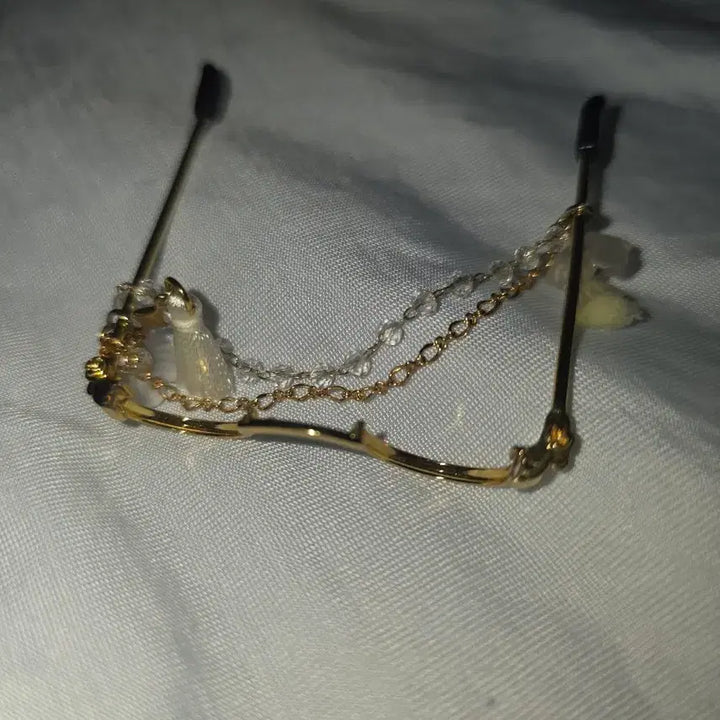 [BUNJANG] 10cm May Lily Garden Doll Gold Rimmed Glasses / 10cm 메이릴리가든 솜인형 안경 금테