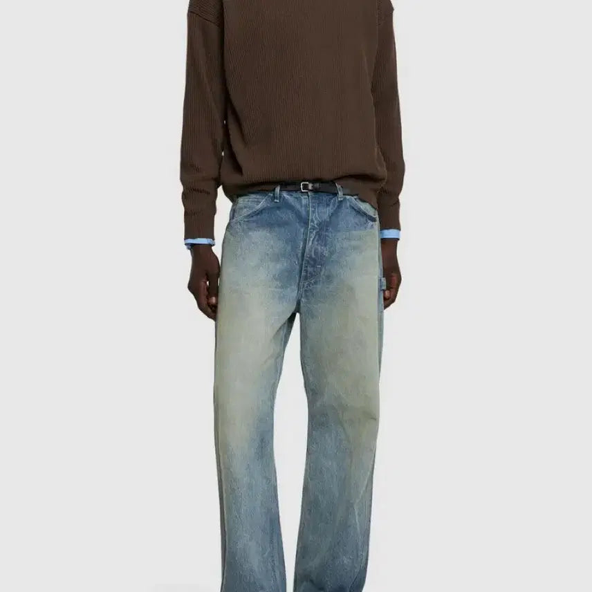 [BUNJANG] Auralee 24AW Selvedge Faded Heavy Denim Painter Pants / [5] 오라리 24aw 셀비지 페이디드 헤비 데님 페인터 팬츠