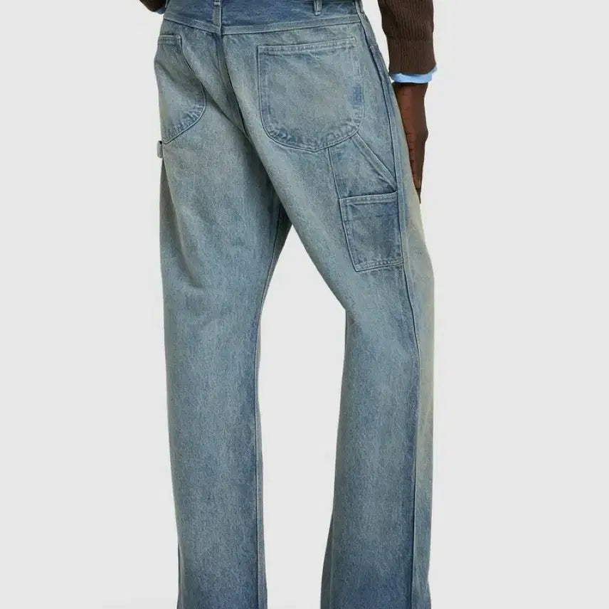 [BUNJANG] Auralee 24AW Selvedge Faded Heavy Denim Painter Pants / [5] 오라리 24aw 셀비지 페이디드 헤비 데님 페인터 팬츠