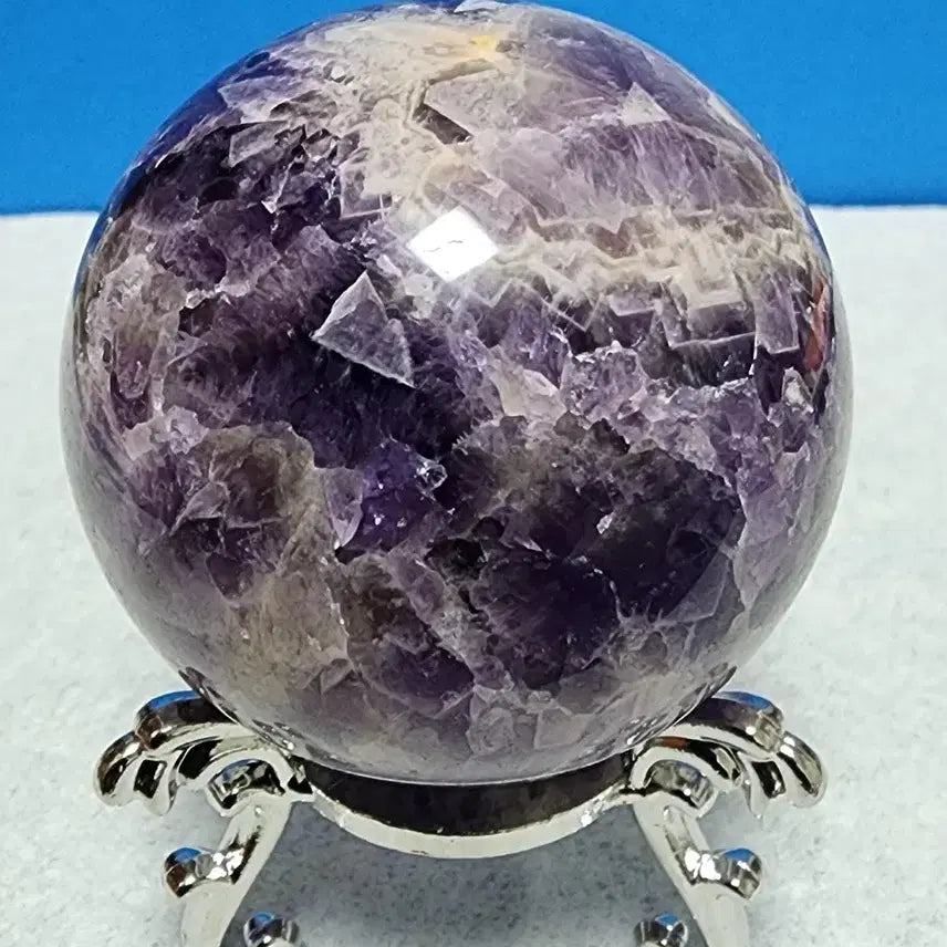 [BUNJANG] Natural Amethyst Sphere with Stand / 천연 자수정 구체+받침대