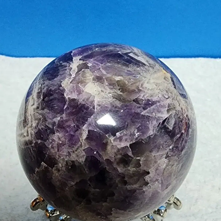 [BUNJANG] Natural Amethyst Sphere with Stand / 천연 자수정 구체+받침대
