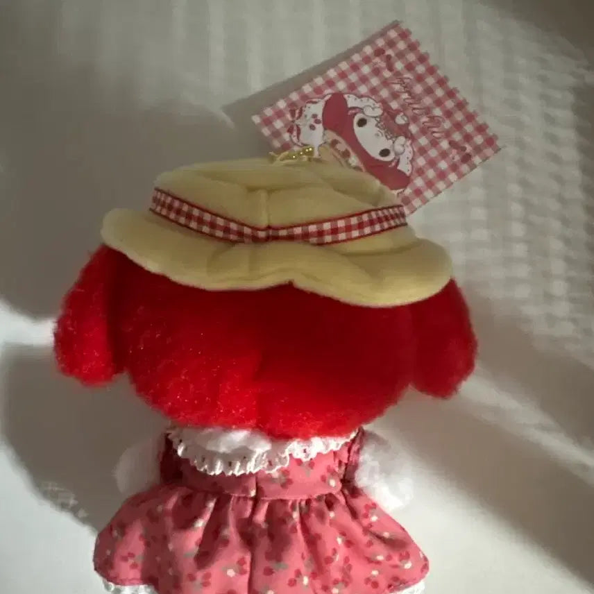 [BUNJANG] Sanrio My Melody Akameiro Mascot Plush / 마이멜로디 아카메로 마스코트 인형 택O