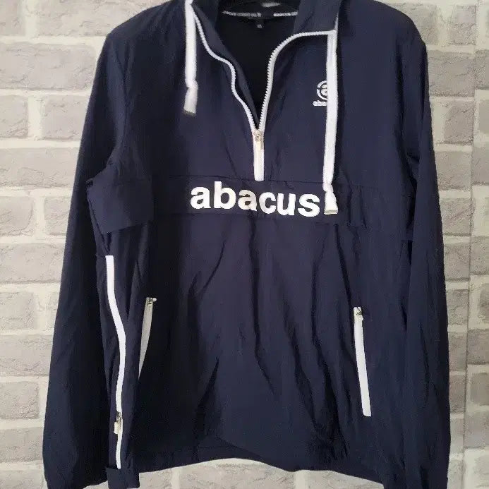 [BUNJANG] Abacus Navy Anorak Hood Windbreaker Jumper Size 105 / 아바쿠스 네이비 아노락 후드 바람막이점퍼105