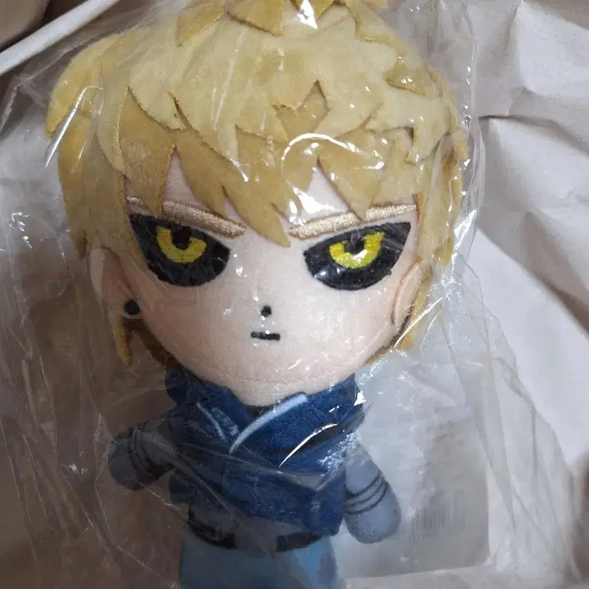 [BUNJANG] One-Punch Man Genos Deformed Plush Doll / 원펀맨 제노스 데포르메 누이구루미 판매