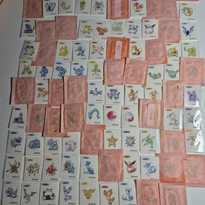 [BUNJANG] Pokemon Artwork Sticker Collection (Excluding Mewtwo) / 포켓몬 아트워크 띠부씰 뮤츠제외 전종 교환X