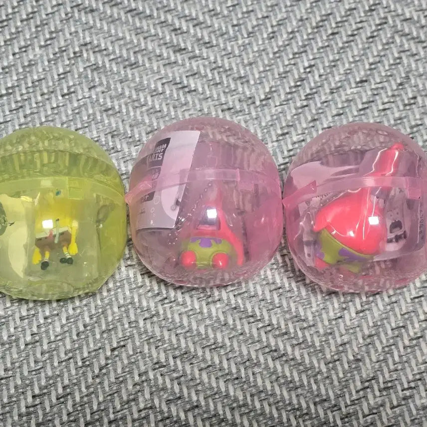 [BUNJANG] SpongeBob SquarePants Gachapon Set (3 types) / 스폰지밥 가챠 3종 일괄