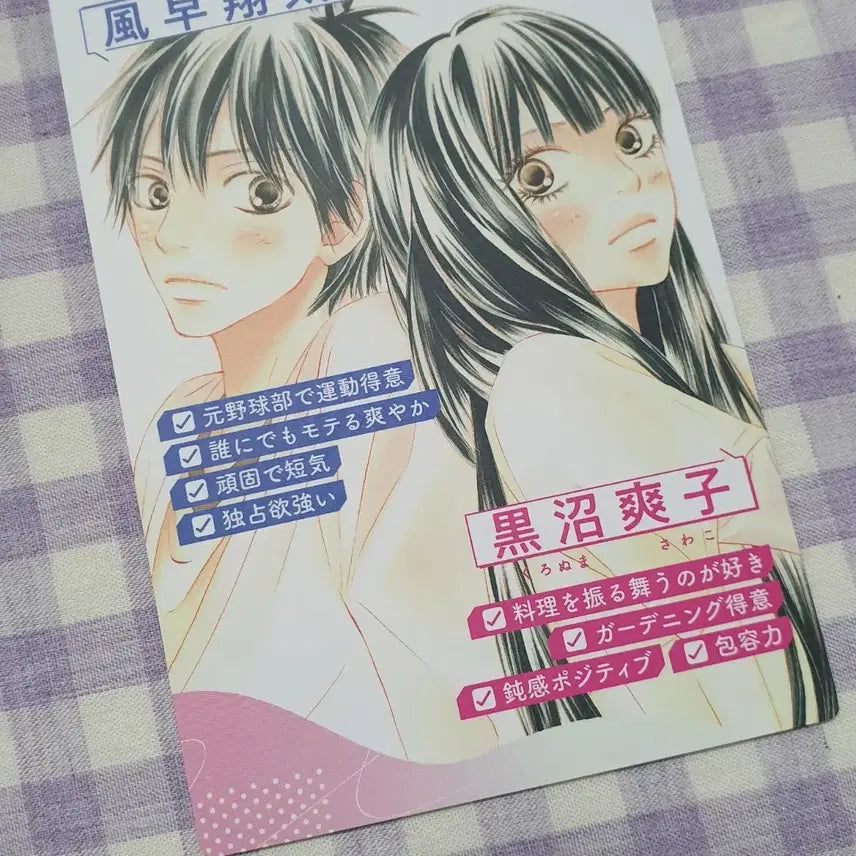 [BUNJANG] Kimi ni Todoke Profile Card Set - Shueisha Manga Goods / 너에게닿기를 프로필 카드 포카 별책마가렛 반다이 순정만화 너닿 굿즈