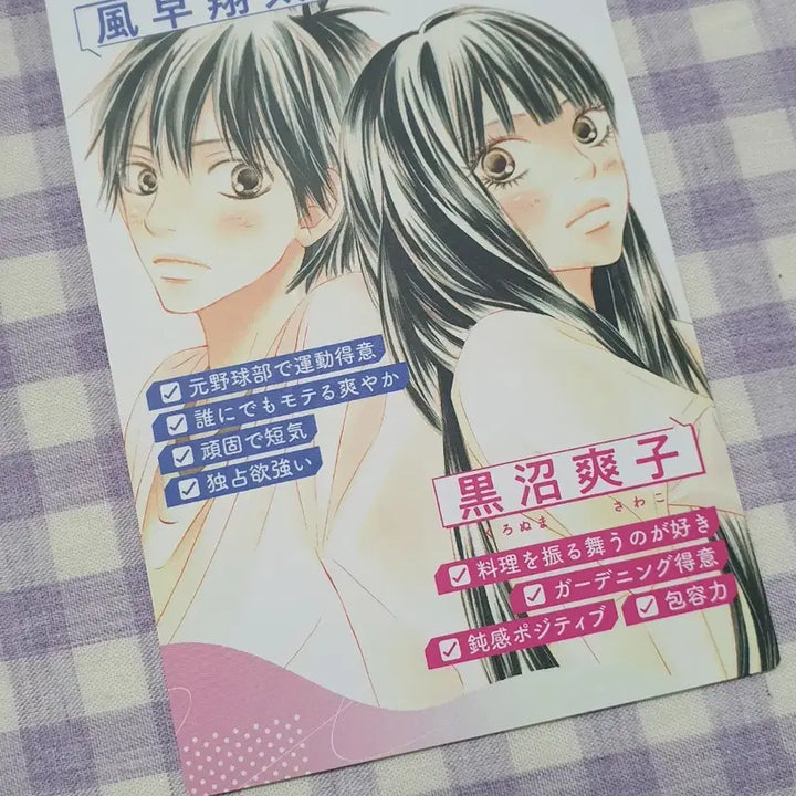 [BUNJANG] Kimi ni Todoke Profile Card Set - Shueisha Manga Goods / 너에게닿기를 프로필 카드 포카 별책마가렛 반다이 순정만화 너닿 굿즈