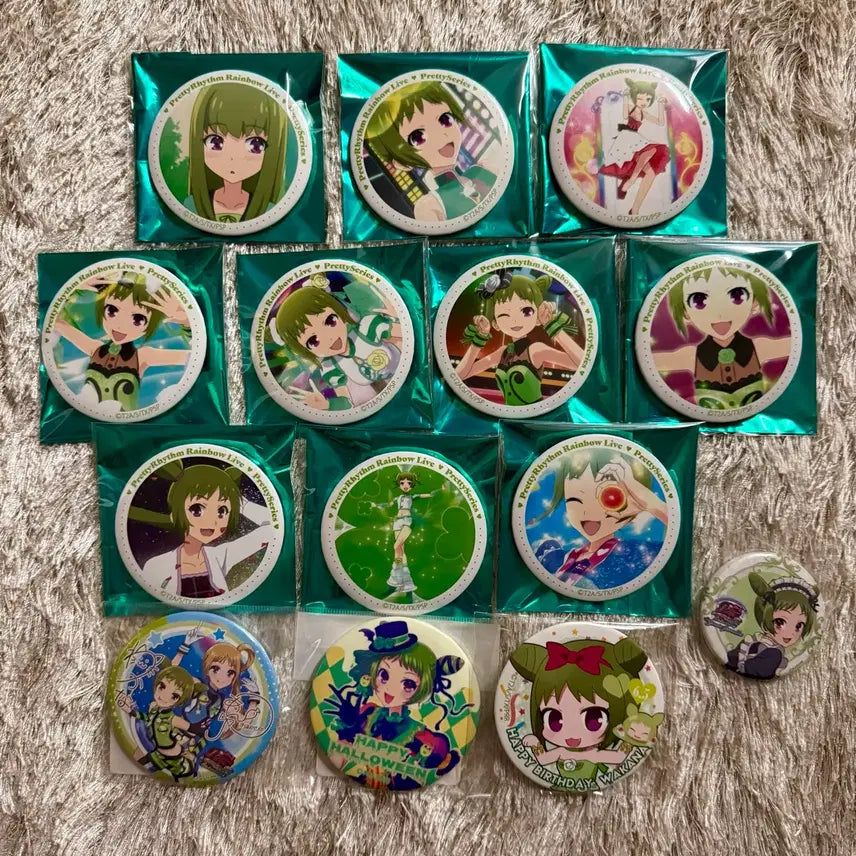 [BUNJANG] King of Prism Wakana Can Badge Bundle (Rainbow Live, SuiPala, Halloween, Birthday) / 프리즘스톤 와카나 캔뱃지 일괄 레인보우라이브 킹프리 채우리 스이파라 안