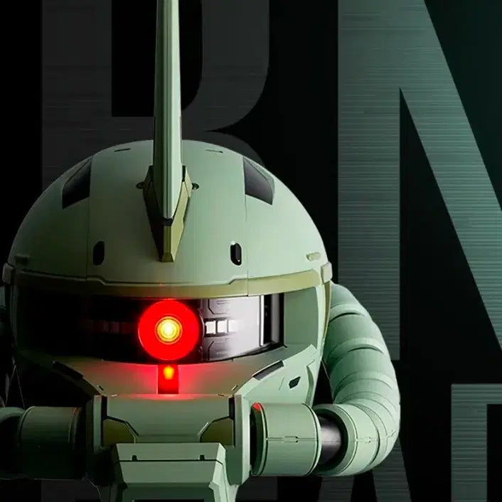 [BUNJANG] Bandai Zaku Type MS Zaku Zaku II Head LED Figure Plastic Model / 반다이 건담 양산형 MS 자쿠 자쿠2 헤드  LED 피규어 프라모델