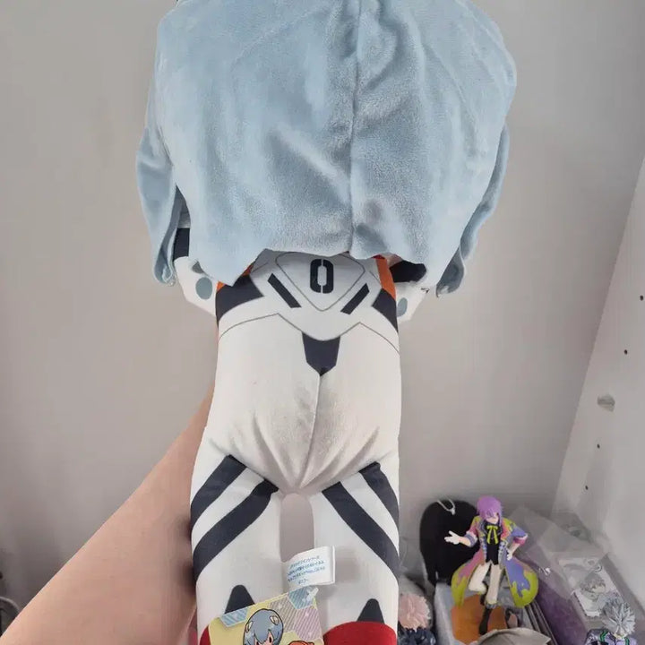 [BUNJANG] Evangelion Ayanami Rei Nesoberi Jumbo Plush Doll / [택O]에반게리온 아야나미레이 네소베리점보인형 레이누이 레이인형