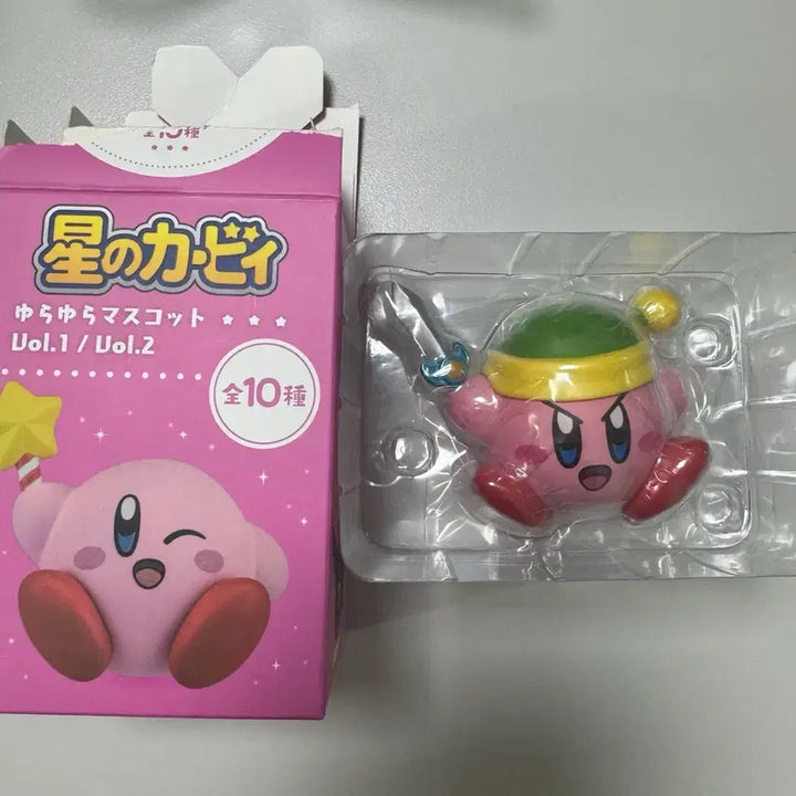 [BUNJANG] Kirby "Yura Yura" Mascot Figure - Sword Kirby / 별의커비 유라유라 마스코트 소드 커비 피규어
