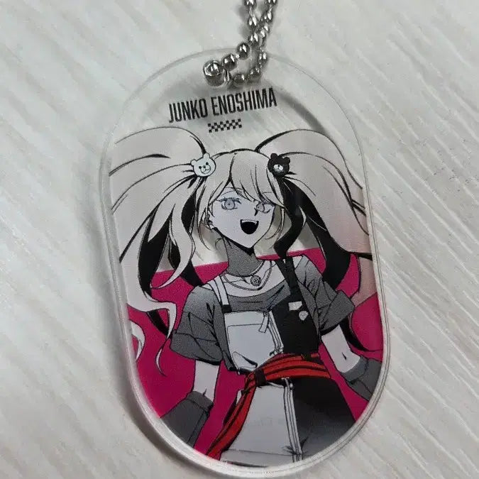 [BUNJANG] Danganronpa Junko Enoshima Sporty Look Round1 Collaboration Acrylic Keychain and Mini Acrylic Stand / 단간론파 에노시마 쥰코 시즈 스포티룩 라운드원 콜라보 키링,아크릴스탠드