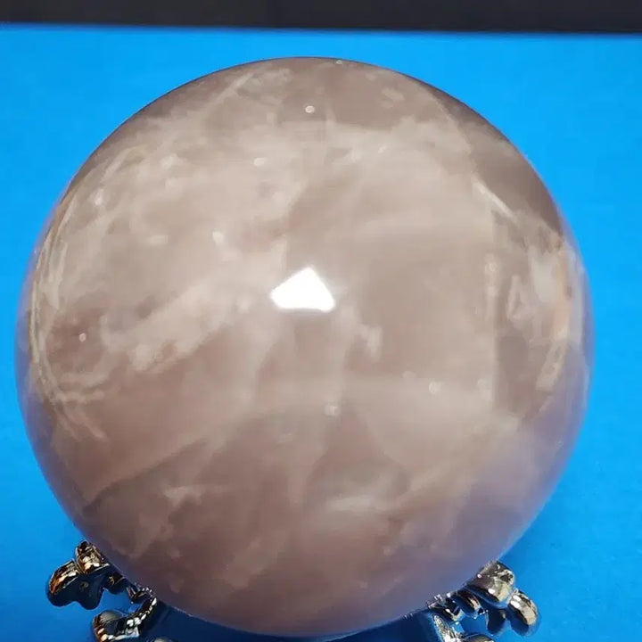 [BUNJANG] Natural Rose Quartz Sphere with Stand / 천연 로즈쿼츠 구체 원석+받침대