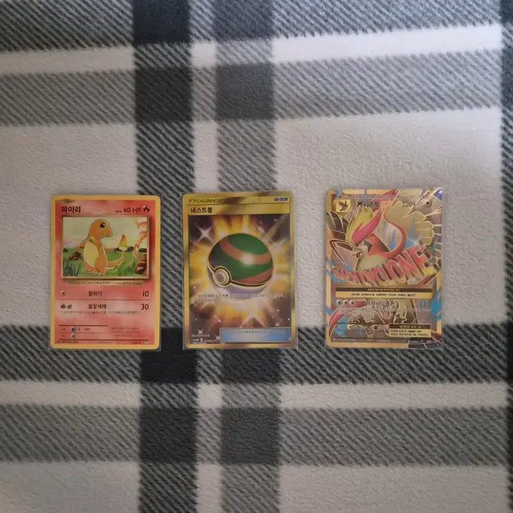 [BUNJANG] Pokemon Card Bundle (20th Anniversary reprint Charizard, Nest Ball, M Pidgeot ex) / 포켓몬 카드 일괄 판매