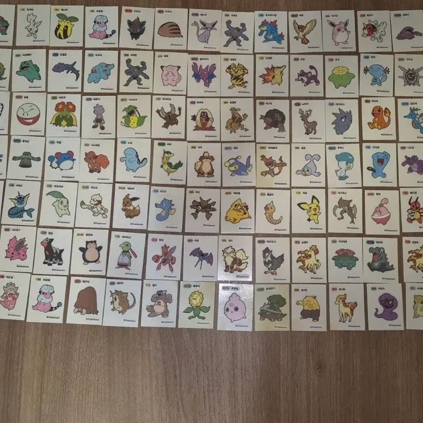 [BUNJANG] Pokemon Stickers Bundle / 포켓몬 띠부실 일괄판매