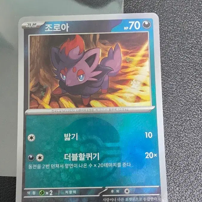 [BUNJANG] Pokemon Card Zorua Monster Ball sv8a / 포켓몬 카드 조로아 몬스터볼 sv8a