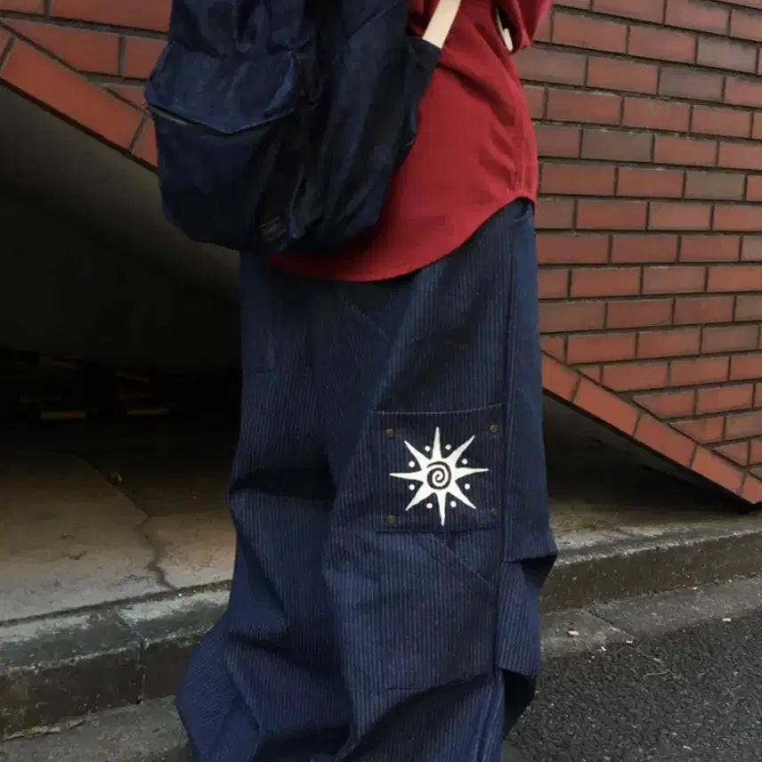 [BUNJANG] Awy Vintage Pintuck Carpenter Denim Pants / 아와이 빈티지 핀턱 카펜터 데님 팬츠