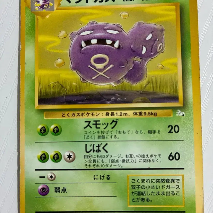 [BUNJANG] Pokemon TCG Gastly 1996 Vintage Card / 포켓몬카드 초기 1996 또가스