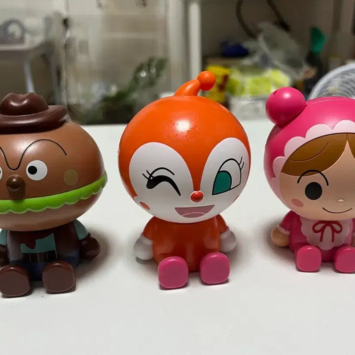 [BUNJANG] Anpanman Hoppaman Gacha Character Figures Set (3 Types) / 앙팡맨 호빵맨 가챠 캐릭터 피규어 3종