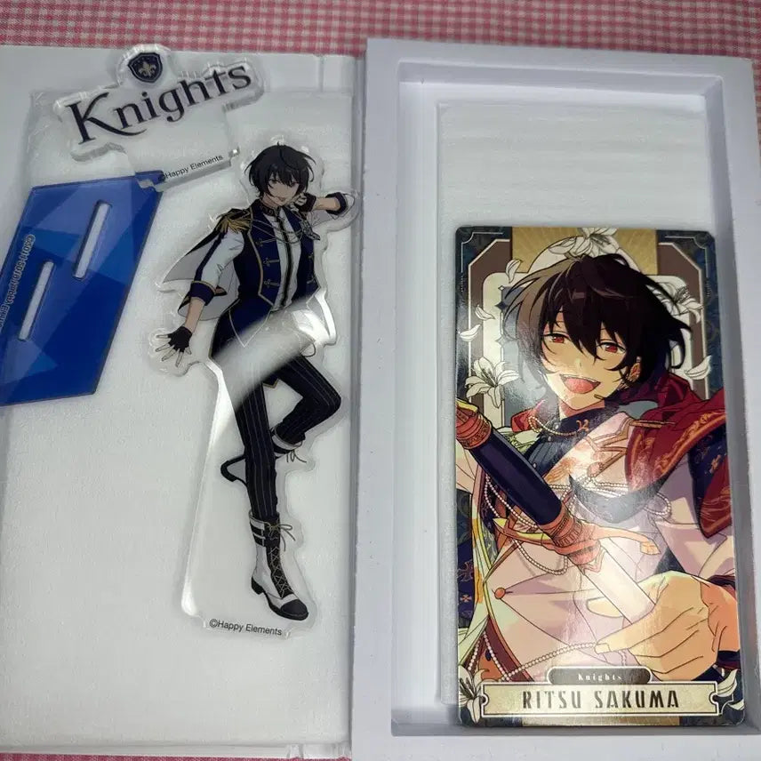 [BUNJANG] Ensemble Stars!! Ritsu Sakuma Knights Acrylic Stand + Card / 앙상블 스타즈!!Knights 리츠 사쿠마 아크릴 스탠드 + 카드