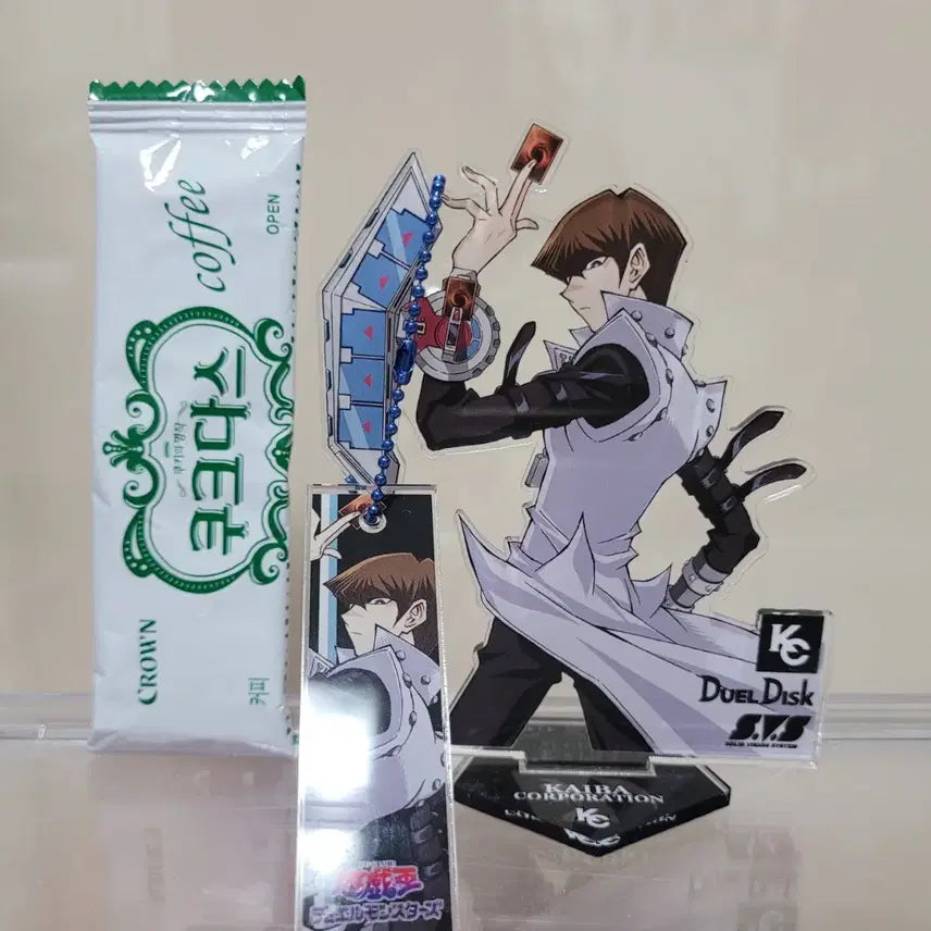 [BUNJANG] Yu-Gi-Oh! Seto Kaiba Acrylic Stand + Keychain / 유희왕 카이바 아크릴 스탠드 + 키링