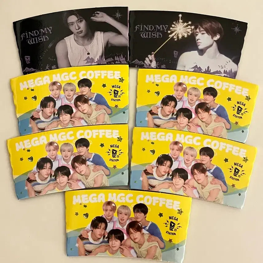 [BUNJANG] NCT WISH Sion Group Cup Holder Bundle Set / 일괄) 엔시티위시 시온 단체 메가커피 컵홀더