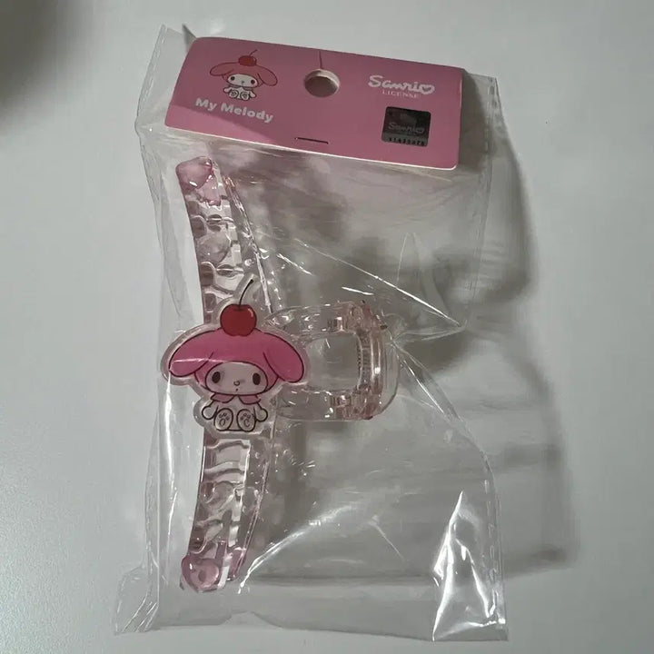 [BUNJANG] Sanrio My Melody Transparent Hair Clip / 산리오 투명헤어집게 체리 마이멜로디 새상품 마멜