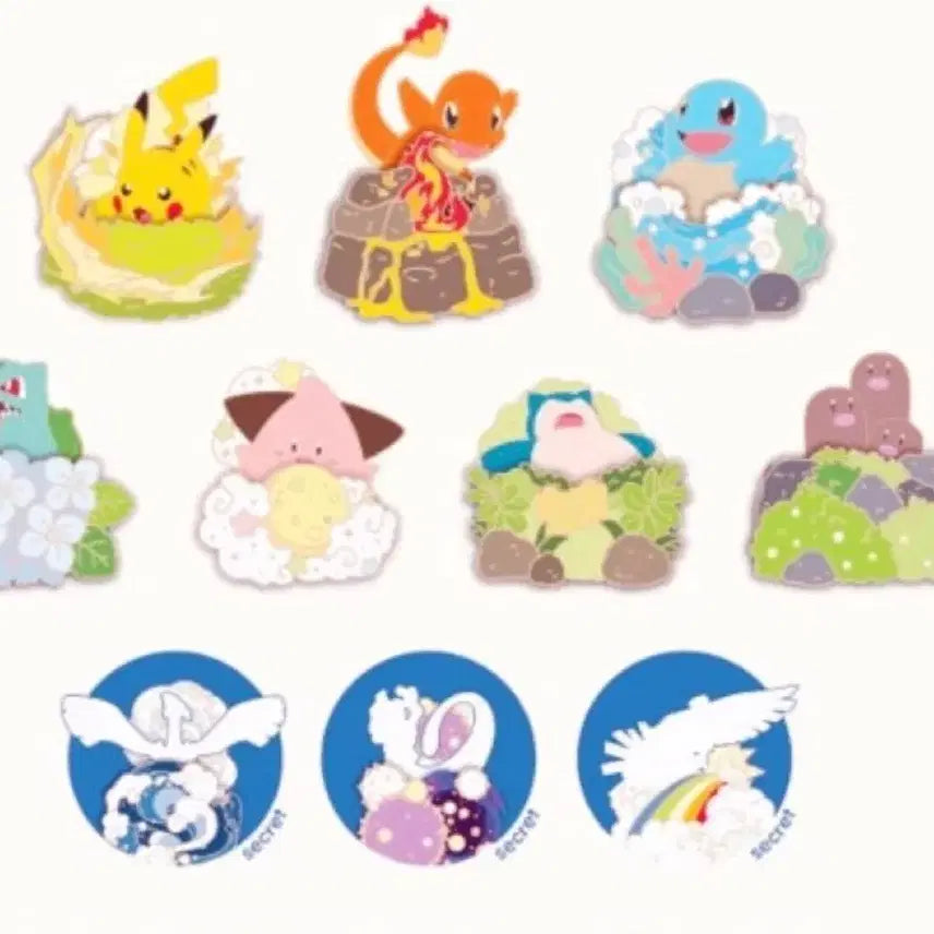 [BUNJANG] Isak Toast x Pokémon 30th Anniversary Random Metal Badge / 이삭토스트 x 포켓몬 30주년 랜덤 메탈 뱃지