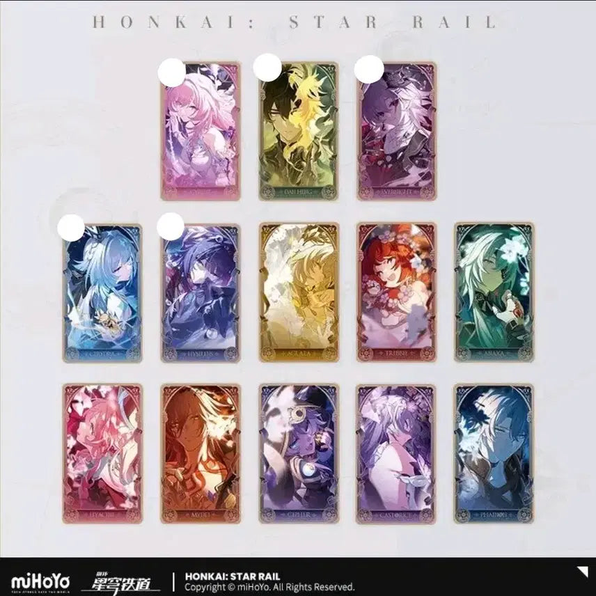 [BUNJANG] Honkai: Star Rail Empyrean Heroes Series Character Cards, Charms, and Badges / 10일공구마감) 스타레일 붕스 앰포리어스 영웅기 시리즈 파이논키레네등황등