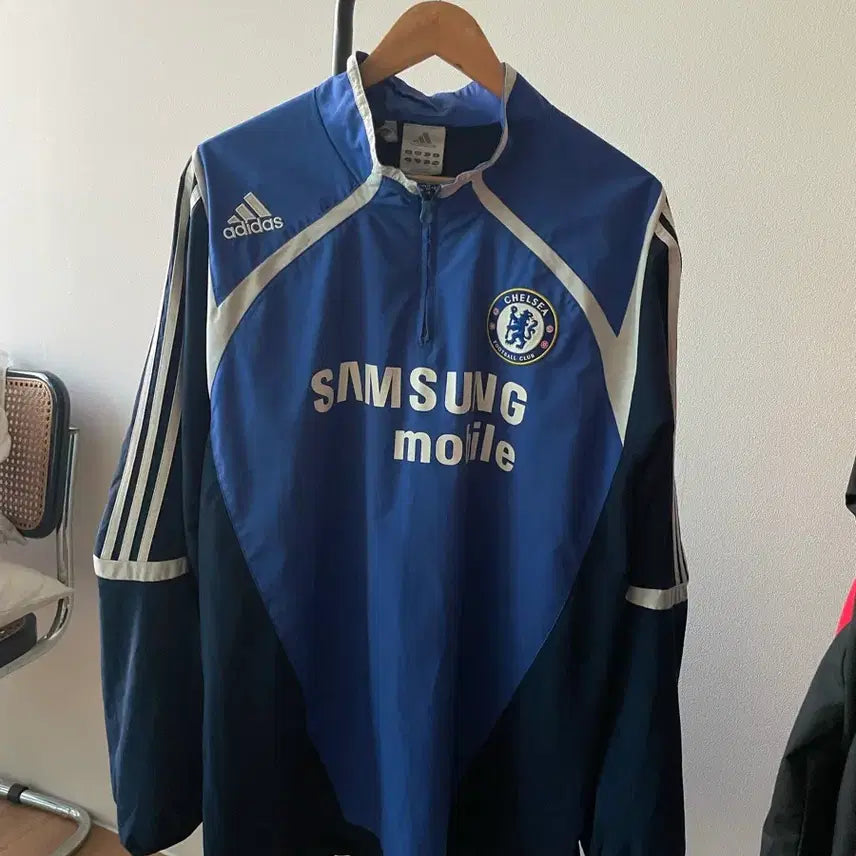 [BUNJANG] Chelsea FC 2005-2006 Training Half-Zip Top (Overseas L) / 05-06 첼시 트레이닝 하프집업 해외L