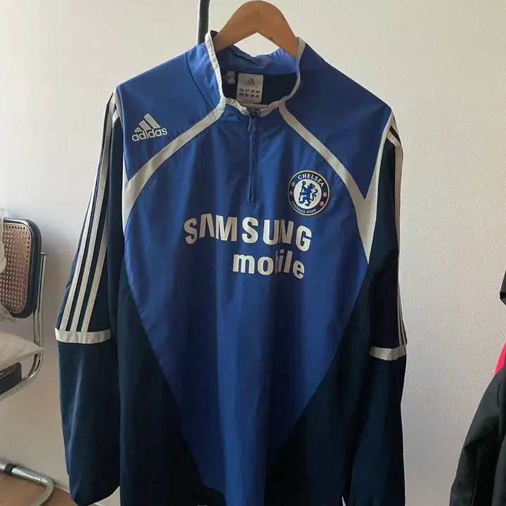 [BUNJANG] Chelsea FC 2005-2006 Training Half-Zip Top (Overseas L) / 05-06 첼시 트레이닝 하프집업 해외L
