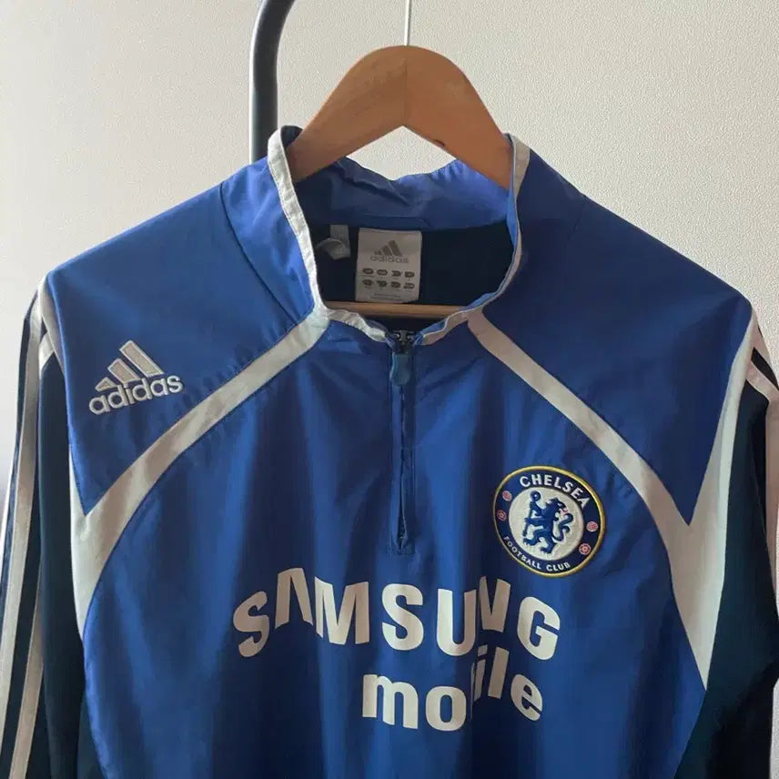 [BUNJANG] Chelsea FC 2005-2006 Training Half-Zip Top (Overseas L) / 05-06 첼시 트레이닝 하프집업 해외L