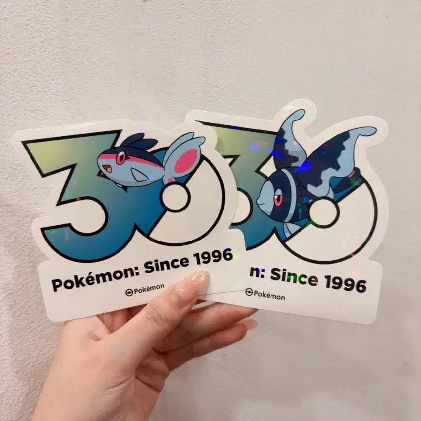 [BUNJANG] Fluorescent Fish Neon Light 30th Anniversary Pokemon Sticker Set / 형광어 네오라이트 포켓몬 30주년 스티커
