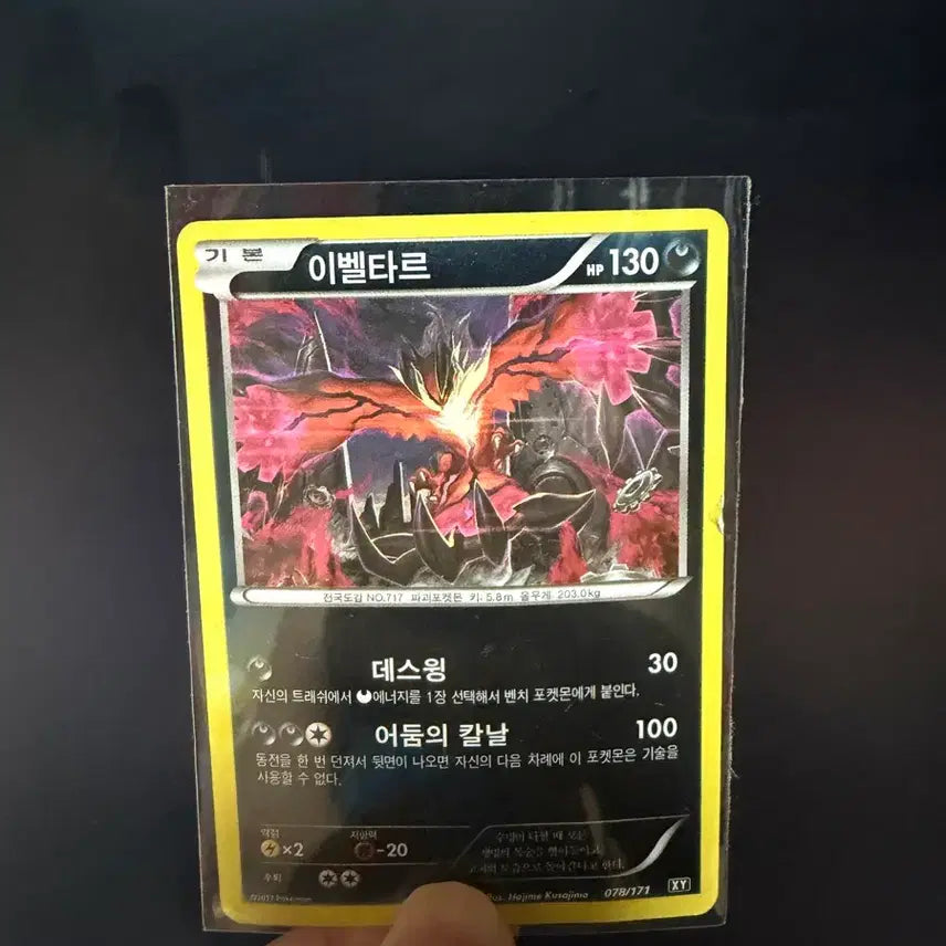 [BUNJANG] Pokemon TCG Yveltal Card / 포켓몬스터 카드 이벨타르
