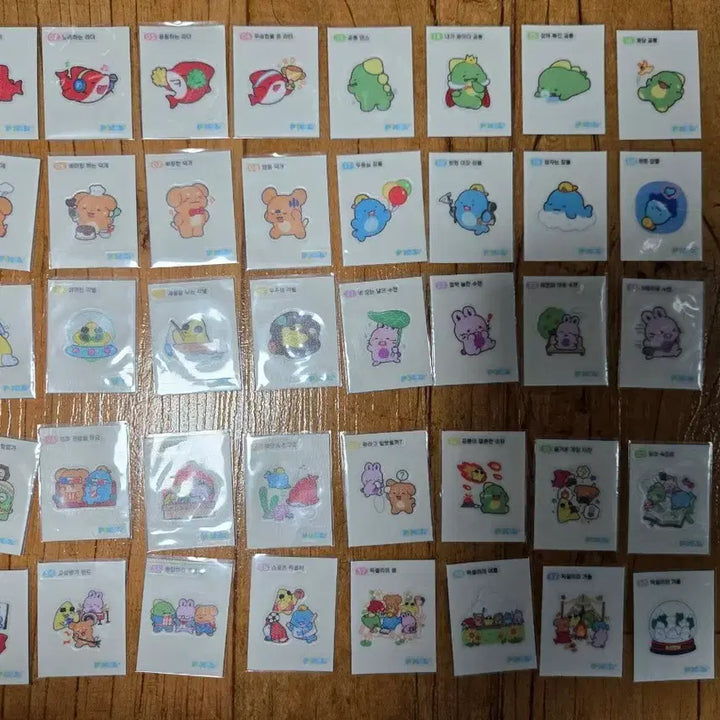 [BUNJANG] Pixelie Sticker Collection Bundle Set / 픽셀리 띠부실 "전종" 일괄 판매