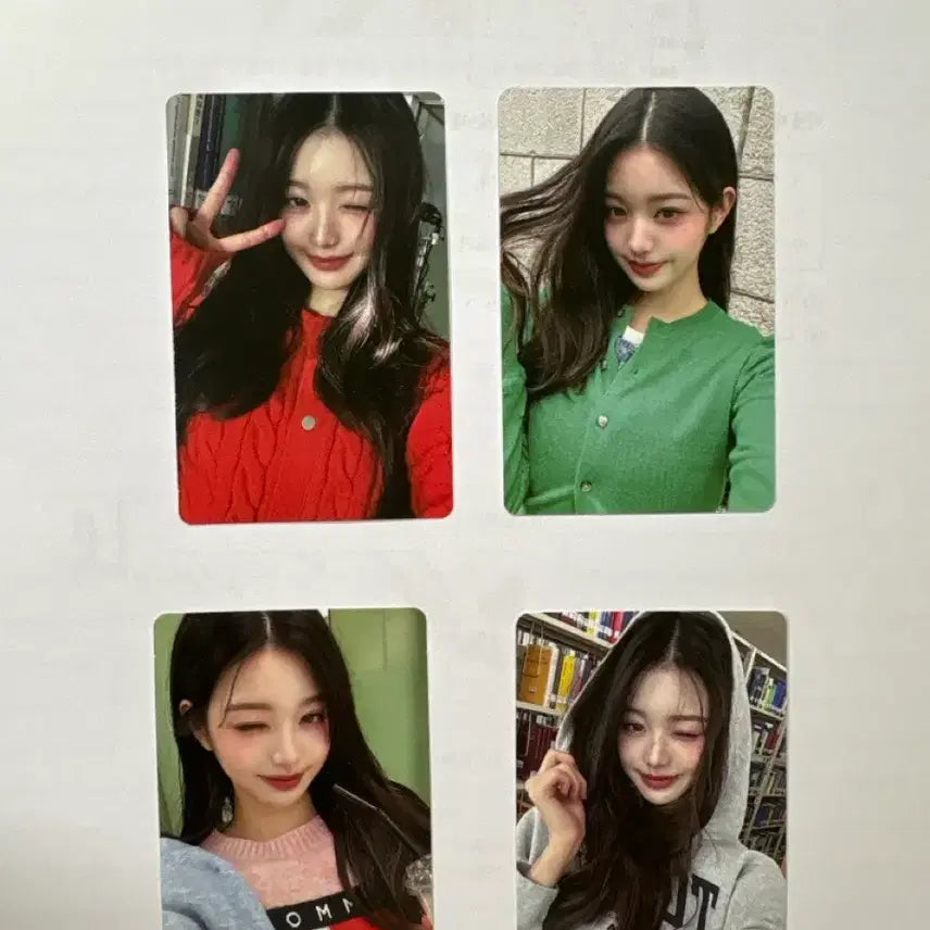 [BUNJANG] IVE Wonyoung Tommy Hilfiger Photocard Bundle Set / 장원영 타미진스 포카 4장
