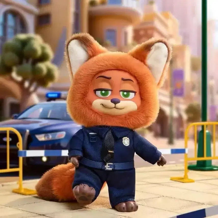 [BUNJANG] Official Zootopia Nick Wilde Police Plush Toy / [정품] 팝토이 주토피아 닉 와일드 경찰 인형