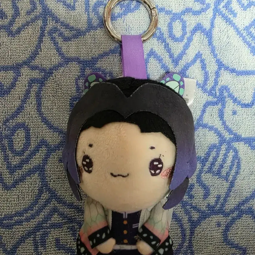 [BUNJANG] Demon Slayer Shinobu Mochi Plush Keychain / 귀멸의칼날 후류 모찌피코 시노부