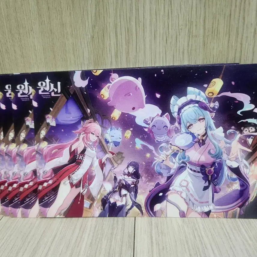 [BUNJANG] Genshin Impact PC Lounge Exclusive Postcard / 원신 pc라운지 특전 엽서