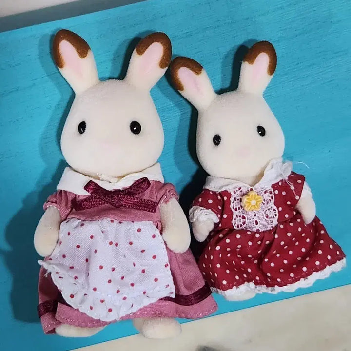 [BUNJANG] Sylvanian Families Old Chocolate Rabbit Mother and Daughter Set / 실바니안 패밀리 올드 초콜릿 토끼